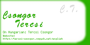 csongor tercsi business card